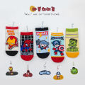 Linman 5 Pairs Spiderman Children's Socks Marvel iron Man Hulk Thor Anime kidsAffordable Boys Short Socks Cartoon Baby Spring Summer Sock 1-12 Y SMGSLIB Mother. 