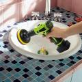 JAERBEE 2X 4 Inch Drill Power Brush Tile Scrubber Scouring Pads Cleaning Kit, Heavy Duty Household Cleaning Tool. 