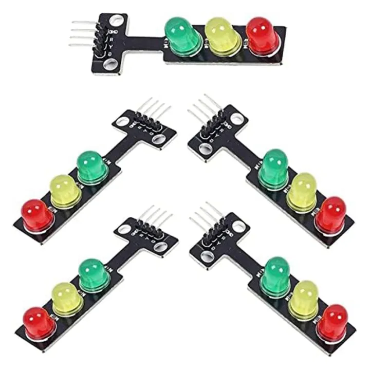 Spreeshop%205PCS%20Mini%20Traffic%20Light%20LED%20DC%205V%205MM%20Display%20Module%20DIY%20Project%20Kit,%20Traffic%20System%20Model%20Traffic%20Light%20-%20Image%204