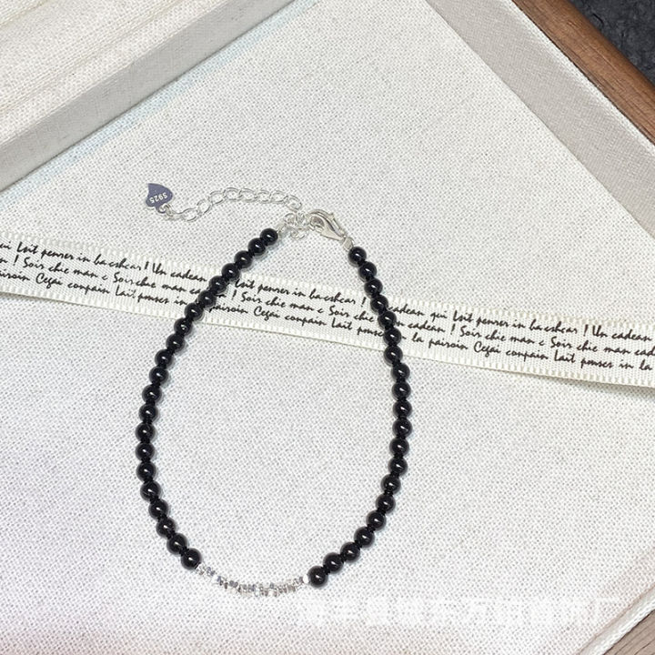 Simple%20and%20versatile,%20S925%20sterling%20silver%20crushed%20silver,%20black%20onyx%20beaded%20necklace,%20unique%20personality,%20niche%20design,%20clavicle%20chain%20-%20Image%206