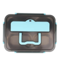 Plastic 4 Pots Lunch Box, 500 mL. 