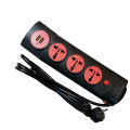 Qiao Sheng 804 3-Port Extension Chord With 2-USB Port. 
