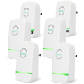 FORIDE Power Saver Energy Saver Device, 6 Pack Smart Power Saver Pro Electricity Saving Box for Household Office Market EU Plug. 