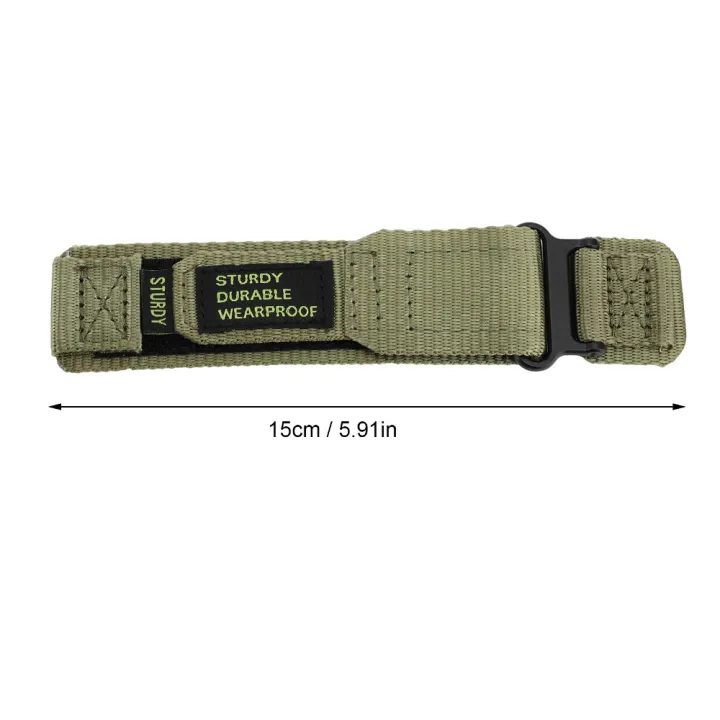 Adjustable%20Woven%20Loop%20Design%20Nylon%20Watch%20Strap%20Black/Green/Grey%20Nylon%20Material%20Replacement%20Strap%20Sports%20Watch%20Strap%20Sports%20Use%20-%20Image%202