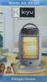 KIYU KY303 1200W 3 Rod Premium Halogen Heater With One Years Warranty. 