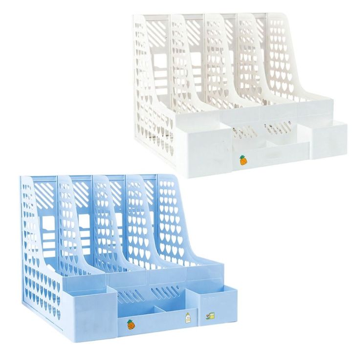 Creative Removable Desktop File Storage Box Book Stand Bookshelf ...