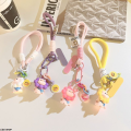Libei SHOPLuxury Small Fresh Ins Colorful Sunflower Piggy Pendant Fun Mobile Phone Lanyard Doll Keychain Hand Rope Wristband Ccd Lanyard For Keys. 