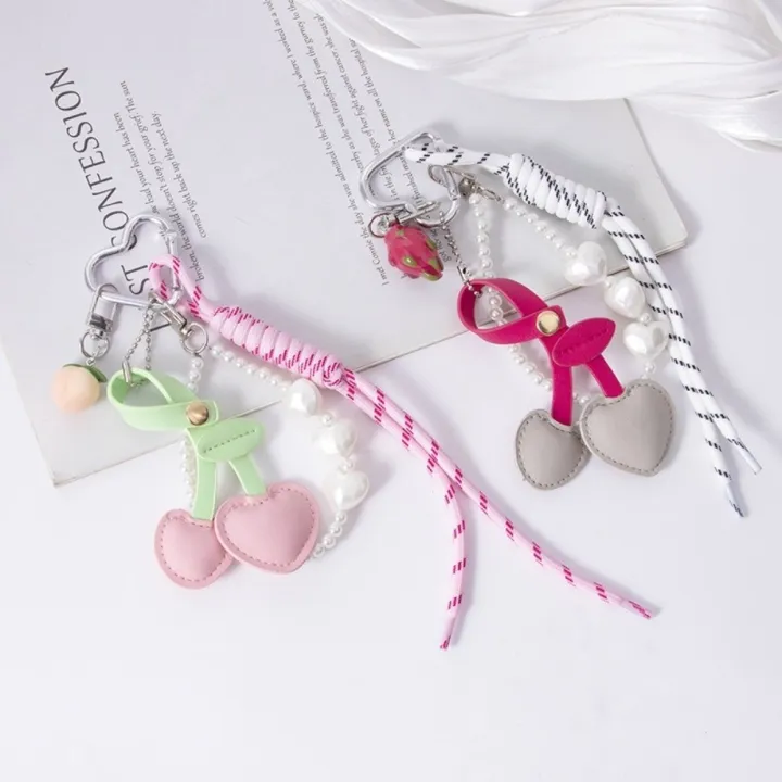 Rope%20Design%20Red%20And%20Black%20Leather%20Rope%20Keychain%20Leather%20Material%20Charm%20Pendant%20Ribbon%20Bag%20Charm%20Weaving%20Style%20Cherry%20Pendant%20Trendy%20Jewelry%20-%20Image%205