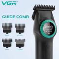 HOT VGR Hair Trimmers Rechargeable Haircut Machine Electric Clippers Professional Hair Trimmer Brushless Motor trimmer for men V-977. 
