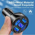 Car Charger Digital Display Fast Charging 12-24V Smart Phone USB MultiPort Adapter 3.1A Mobile Charger Auto Interior Accessories. 