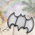 DIY Silicone Mold Halloween Bat Collection Box Tray Jewelry Storage Box Mirror Resin Craft Mold Ashtray Dish Mould. 