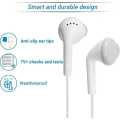 Ys Earphones With Ultra Bass & Dolby Sound 0.33Mm Jack All/Anroid/ Devices - (White). 