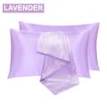 Lavender Color Silk Pillow Case 1 Pillow Case 17*27 Inches. 