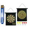 Double-Sided Magnet Dart Board Set with 6 Pcs Darts - Indoor and Outdoor Toys. 