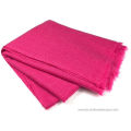 100% Pashmina Shawl 2 Ply, Dark Pink Color. 