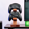 Suitable for / Game Controller Bracket, Headphone Headset Bracket, Solid Wood Bracket, Three-Layer Storage. 
