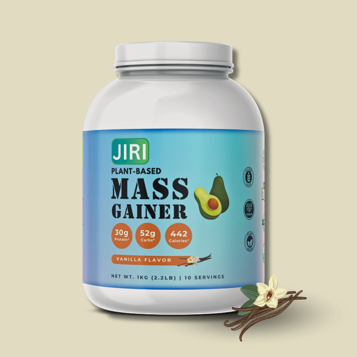 Jiri Nutrition Mass Gainer (Plant-based) 1kg - Vanilla Flavor