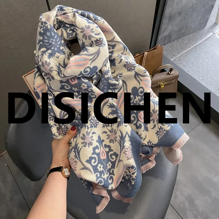 DISICHEN%20Thick%20Floral%20Print%20Cashmere%20Hijab%20Poncho%20Women%20Luxury%20Scarf%20Warm%20Pashmina%20Travel%20Blanket%20Shawl%20Wraps%20Bufanda%202023%20Design%20Echarpe%20Portable%20-%20Image%203