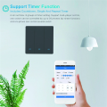 OYPFXMI Tuya Smart Life WiFi Switch 86 Wall Switch 2 Gang Compatible Light Switch 10A 110V 220V Timer Function (Black). 