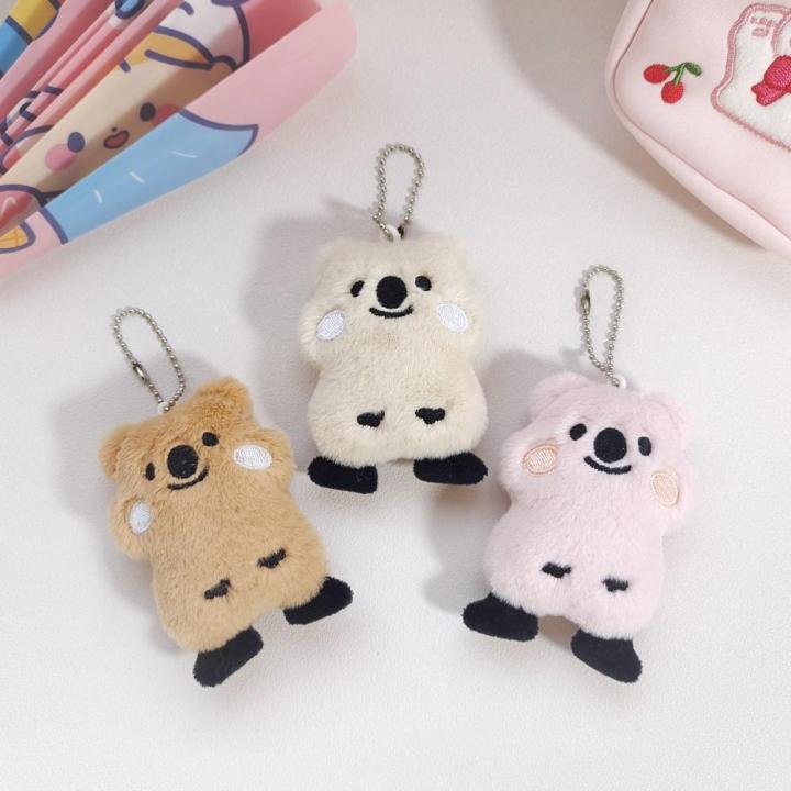 Small-sized Koala keychain Huggable Plush Plush koala keychain Stuffed  keychain for Keychain accessory Bag decoration Backpack pendant  collectible