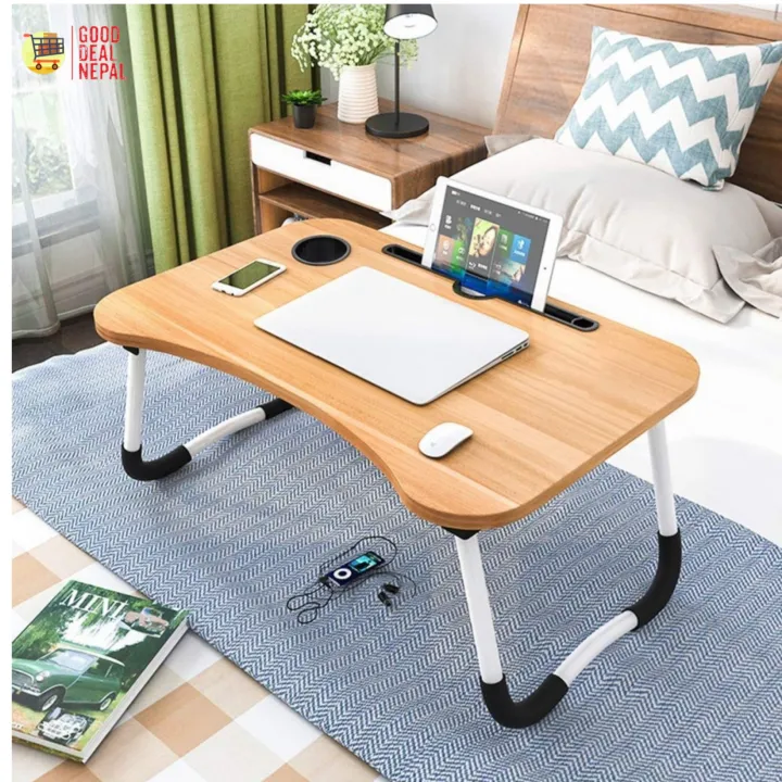Foldable%20and%20Portable%20Multi-Purpose%20Laptop%20Table%20Stand/Study%20Table/Bed%20Table/Ergonomic%20&%20Rounded%20Edges/Non-Slip%20Legs/Engineered%20Wood/Color%20-%20Image%204