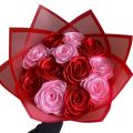 Eternal Rose Bouquet (Red and Pink). 