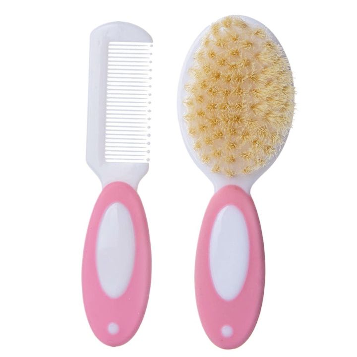 Mumlove Baby Brush Set - Newborn Hair Brush, Soft Bristle Hair Brush, Shampoo Scrubber, Silicone Hair Scrubber, Shower Scalp Combs