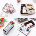 Mini Tin Box Metal Empty Tins With Lid Portable Rectangular Small Storage Container Candy Pill Cases For Home Organizer. 