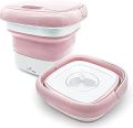 Portable Mini Washing Machine Lightweight Collapsible Bucket Rechargeable. 