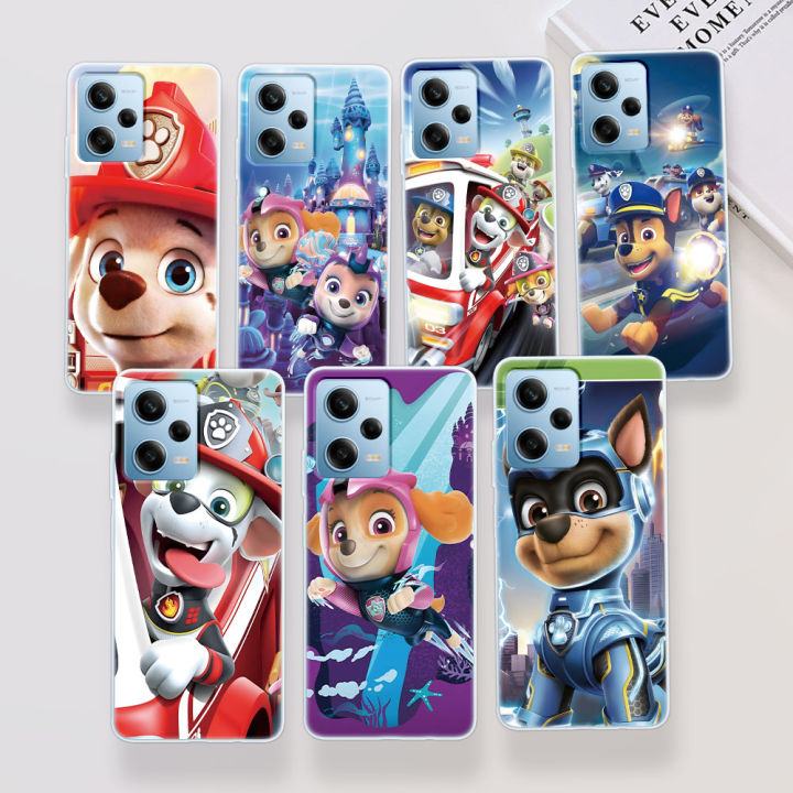 Paw Cartoon Dog Animal P-Patrol Case for Xiaomi Redmi Note 10 12 11 Pro Plus 11S 8 9 10S 11E 8T 9S 9T 7 11T Silicone Phone Cover