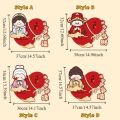 Decorative Chinese Style Horse Year Door Sticker Cartoon Blessing New Year Wall Sticker Paper Window Stickers Window Clings. 