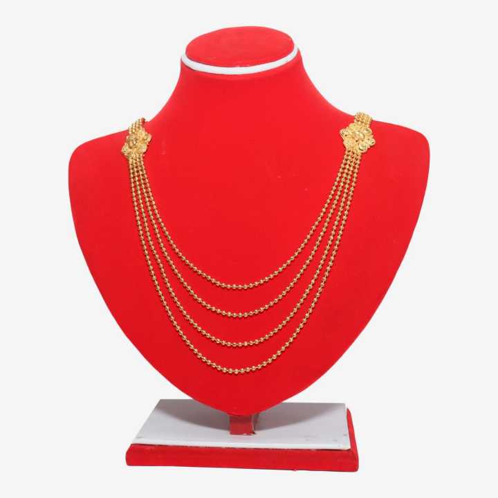 Golden Flower Design Necklace