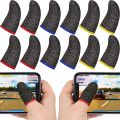 4 Set Finger Sleeve For Gaming, Mobile Game Controller Finger Thumb Sleeve Anti-Sweat Breathable Seamless Touchscreen Finger Cover. 