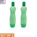 Bagmati Transparent Plastic Water Bottle - 1000ml - Set of 02. 