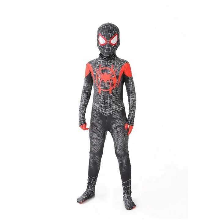 Masala Beads Marvel Spider Man Verse Spiderman Kids (140cm Size) Costume Avengers Hero Cosplay For Unisex