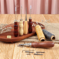 Nullmul Leather CraftHand Tools Set for Sewing Stitching Stamping Carving Leather Artwork Leather Working Tools Kits. 