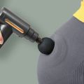 Mini Electric Massage Gun USB Rechargeable With 4 Massage Heads. 