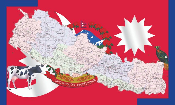 New%20Nepal%20Map%20With%20National%20Animal%20And%20National%20Flag%20With%20One%20Pec%20Design%20For%20Wall%20Decoration%20-%20Image%203