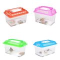 Portable Handheld Plastic Fish Tank Transparent Cutout Design For Turtle PetFish. 