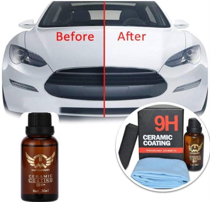 High Gloss 9H Ceramic Coating Kit, 30Ml (1Pcs)