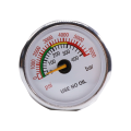 1 PCS 1/8NPT Thread Back Axial Connection Gas Pressure Gauge 33mm 6000Psi/400Bar. 
