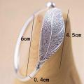 New Elegant Ladies Leaves 925 Sterling Silver Opening Bracelet Bangle for women. 