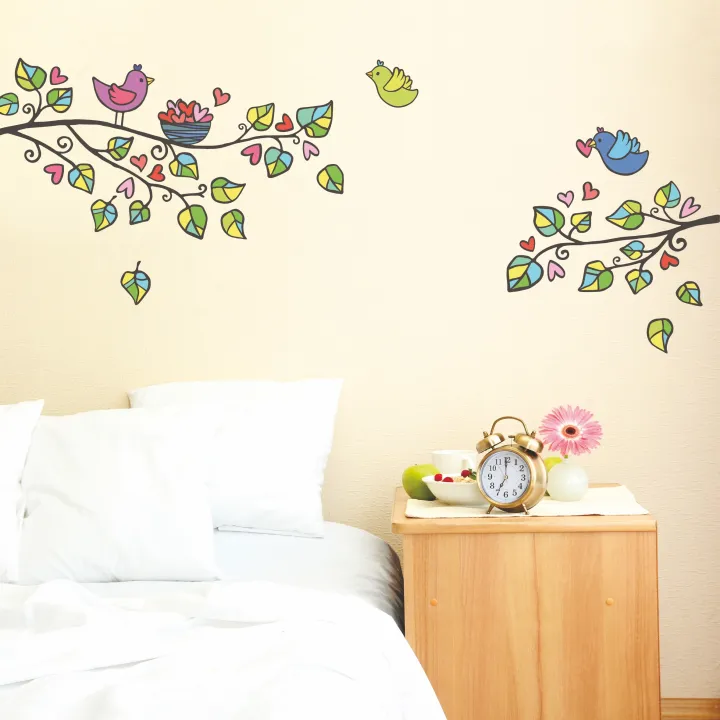 Trees,%20Birds%20and%20Hearts%20Wall%20Stickers%2095cm(H)%20x%20135cm(W)%20-%20Image%203