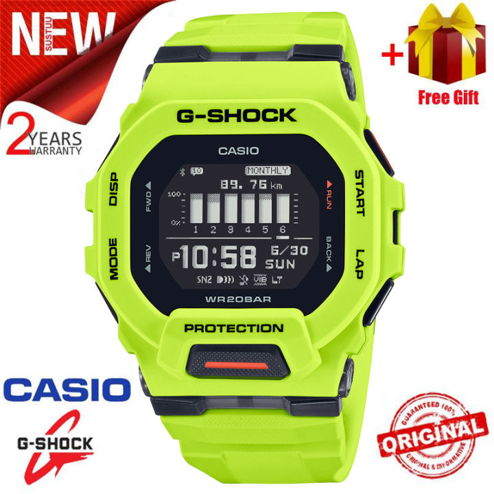 (Ready Stock) G-Shock GBD200 Men Watch Sport Watch Dual Time Display Water Resistant Shockproof and Waterproof World Time LED Auto Light Sports Wrist Watches GBD-200-9