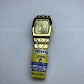 New Attractive Design Square Gold Dial Stainless Steel Gold Chain Fashionable Waterproof Watch For Men - Sold By Best Supplier. 
