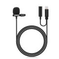Lavalier Lapel Microphone Lightning JH-041-A for Audio & Video Recording on iPhone. 