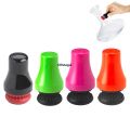 Difutagui 1pc Silicone Magnetic Cleaning Brush Industrial Cleaner Glass Spot Bargain price Bottle Rubber Long Scrubber Corner Black/Green/Red/Rose Red. 