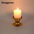 Ranggense Portable 2 Pcs Romantic Durable Geometric Candlestick Stylish Lightweight Candle Holder Unique Metal Candle Cup Birthday. 