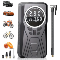 MDHL MD-1231 Portable Tire Inflator Air Compressor | 150 PSI Cordless Air Pump for Car, Motorcycle & Bike | Rechargeable Digital Inflator with LED Light & Power Bank Function. 