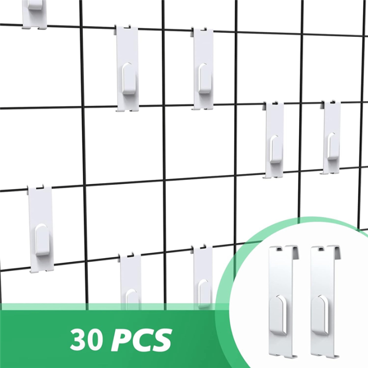30Pcs%20Gridwall%20Hooks%20Hangers,Grid%20Panel%20Hooks%20Grid%20Wall%20Hook%20Grid%20Wall%20Accessories%20Wire%20Grid%20Hook%20Grid%20Shelf%20Hooks%20Easy%20Install%20White%20-%20Image%204
